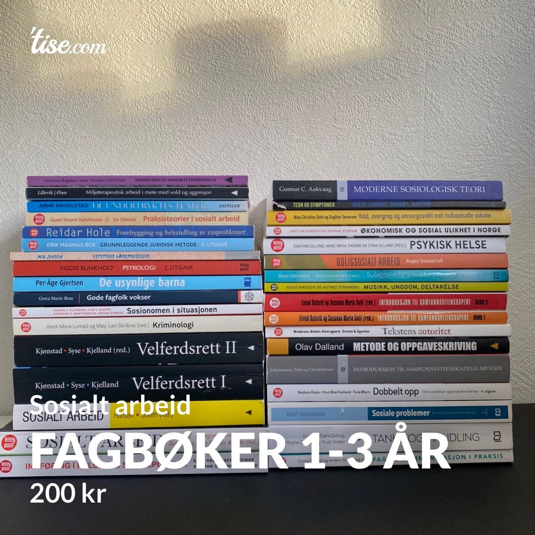 Fagbøker 1-3 år