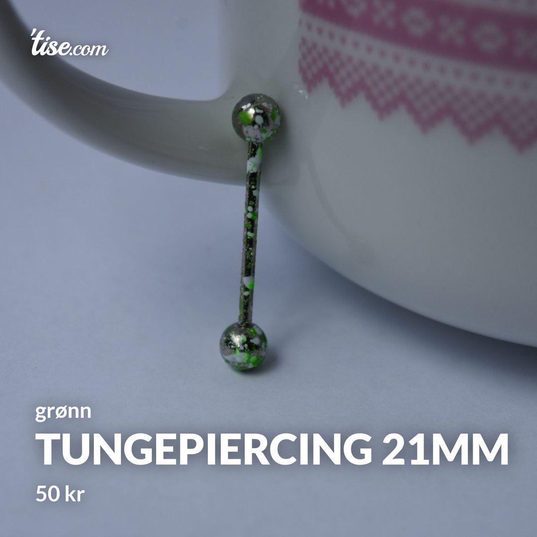 Tungepiercing 21mm