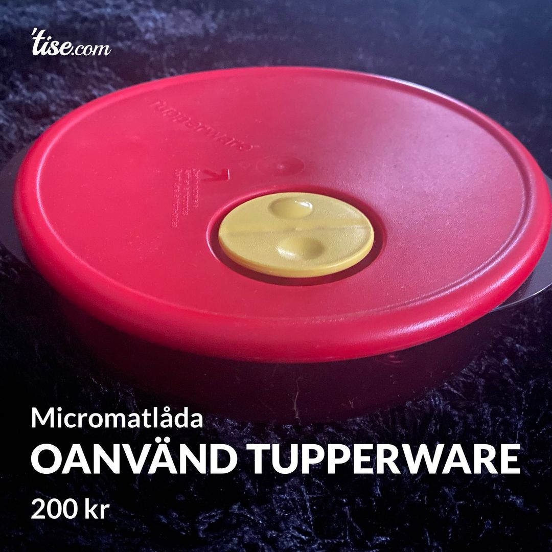 Oanvänd tupperware