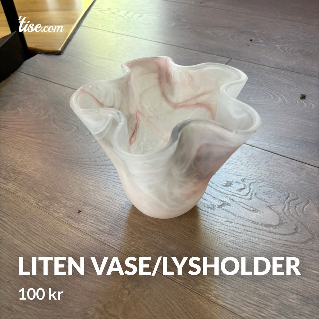 Liten vase/lysholder