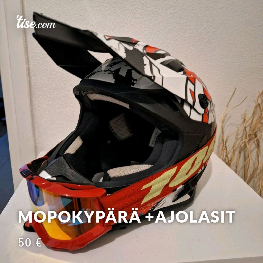 Mopokypärä +Ajolasit