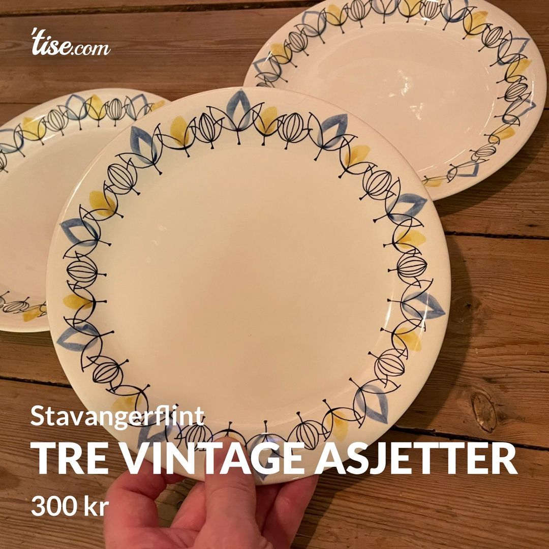 Tre vintage asjetter