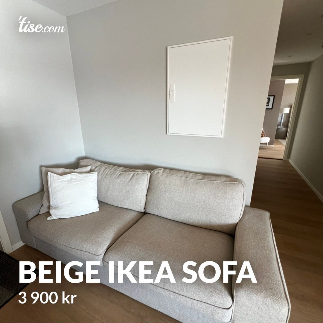 Beige ikea sofa