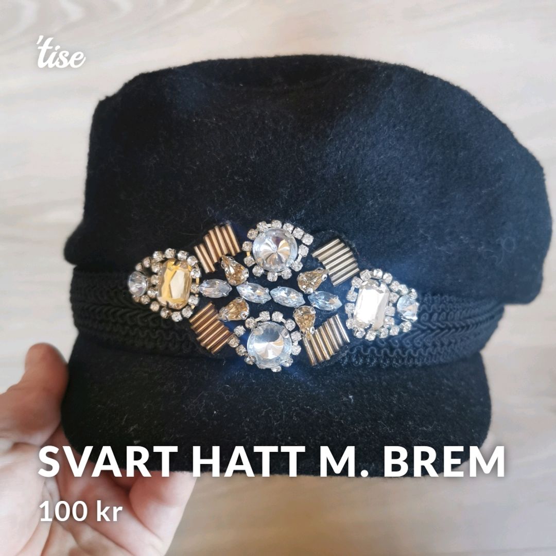 Svart Hatt M. Brem