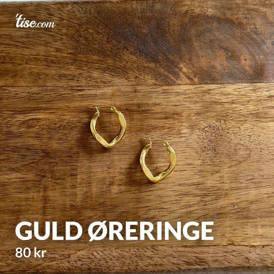 Guld øreringe