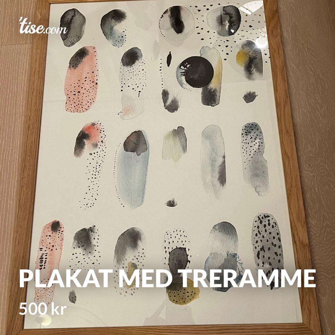 Plakat med treramme