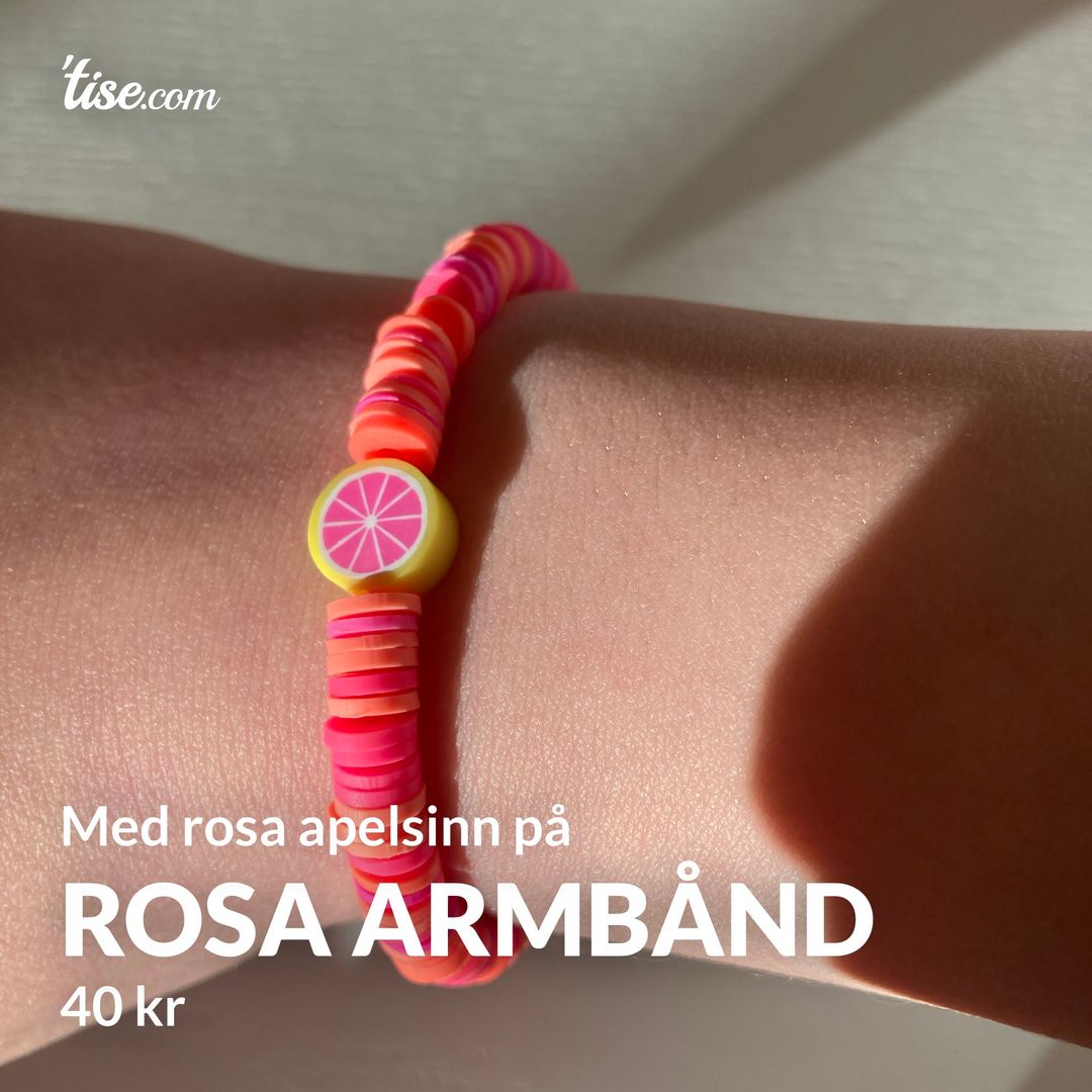 Rosa armbånd