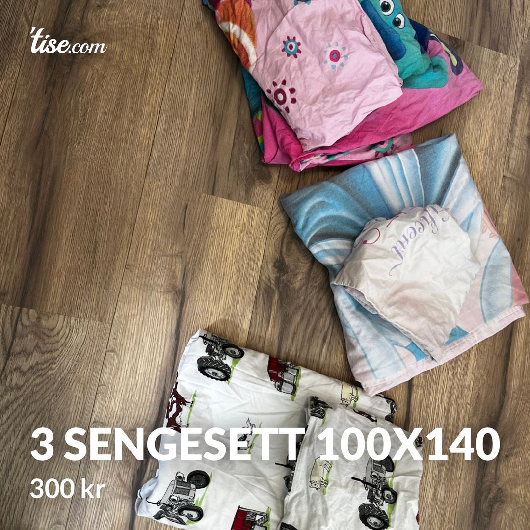 3 Sengesett 100x140