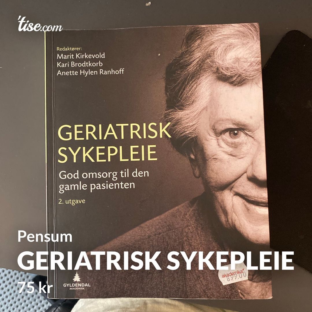 Geriatrisk sykepleie