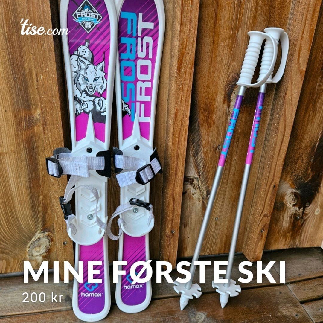 Mine første Ski