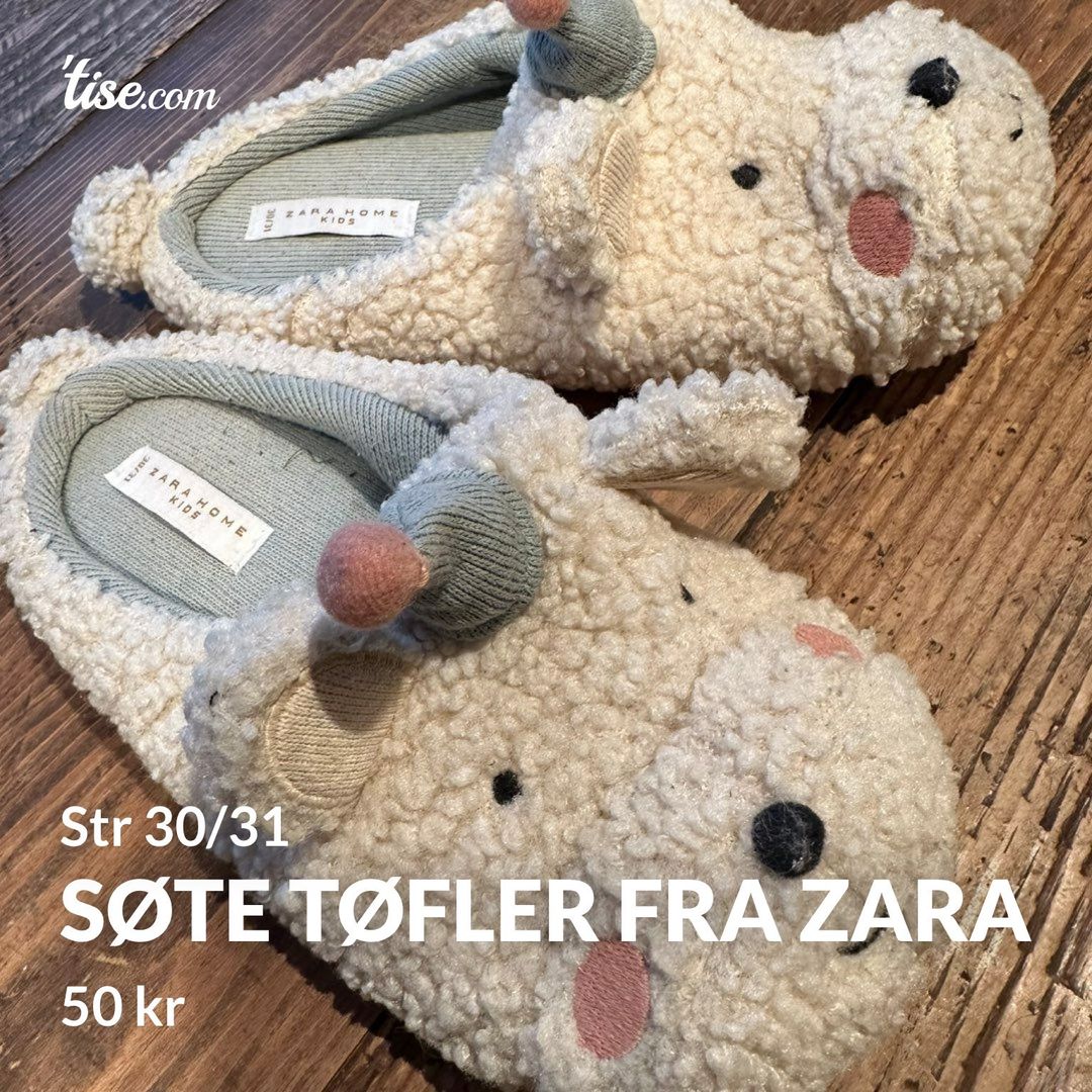 Søte tøfler fra Zara