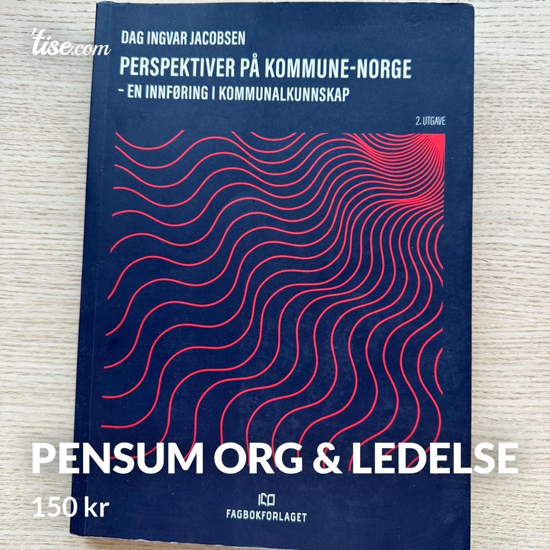 Pensum org  ledelse