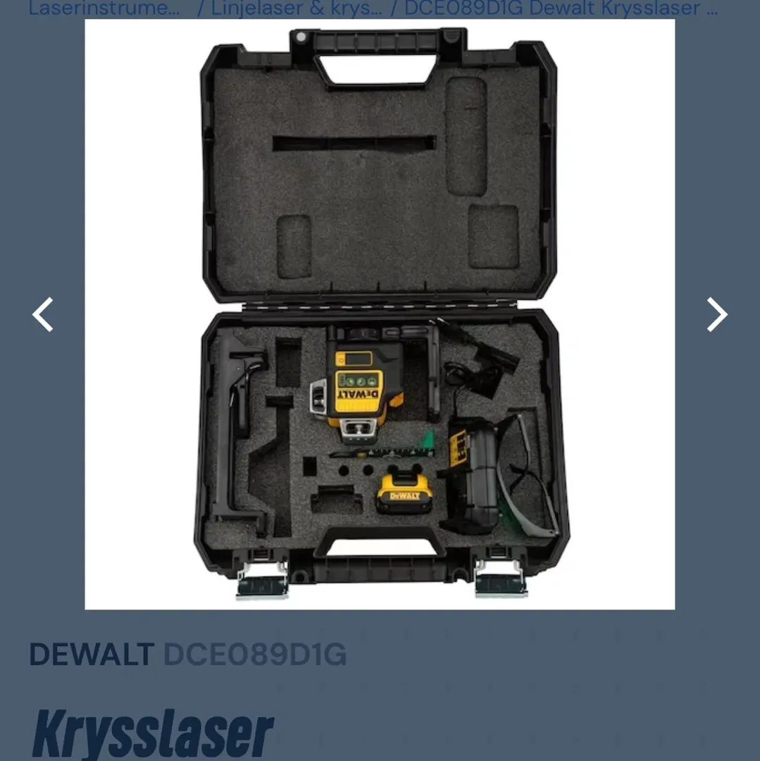 Dewalt krysslaser