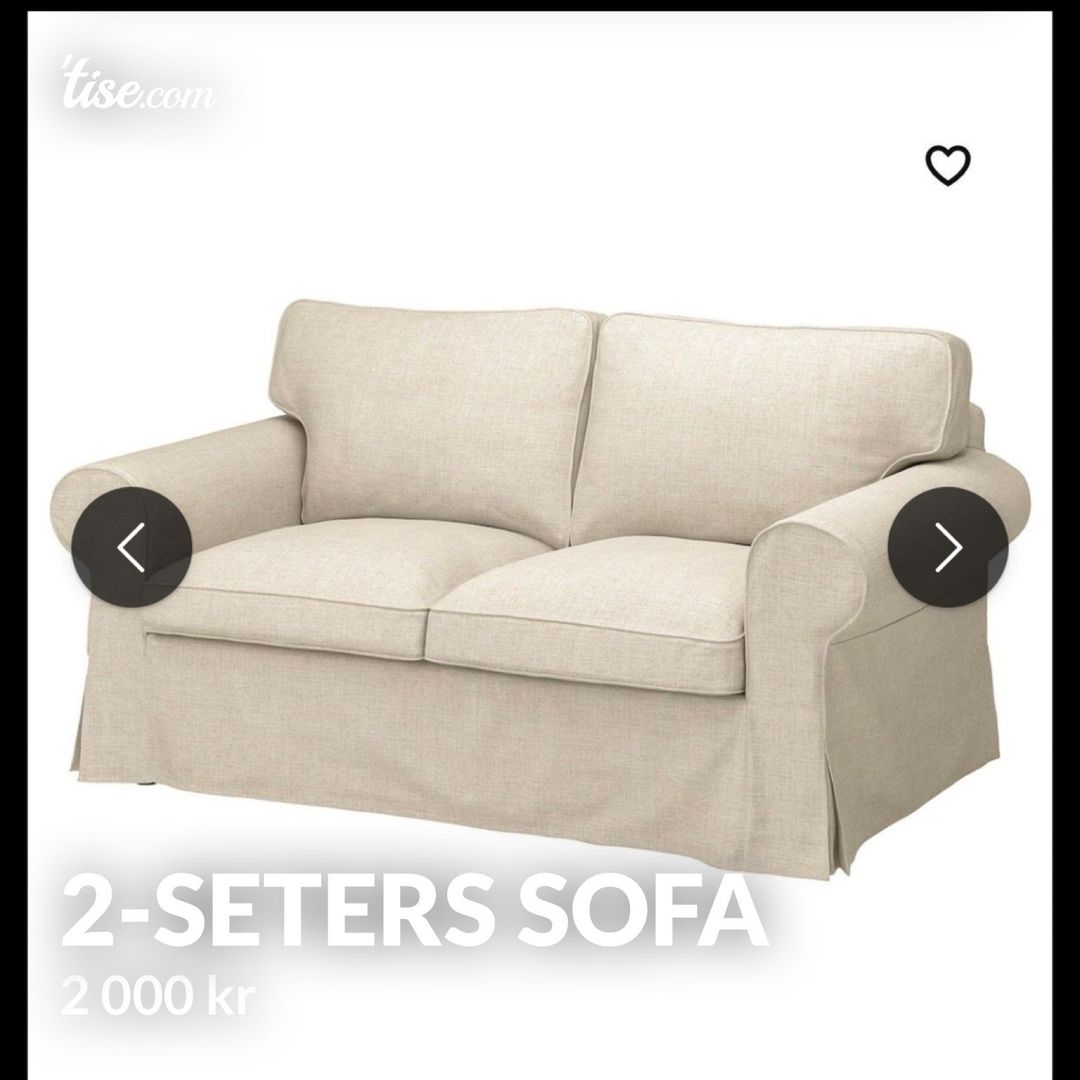 2-seters sofa