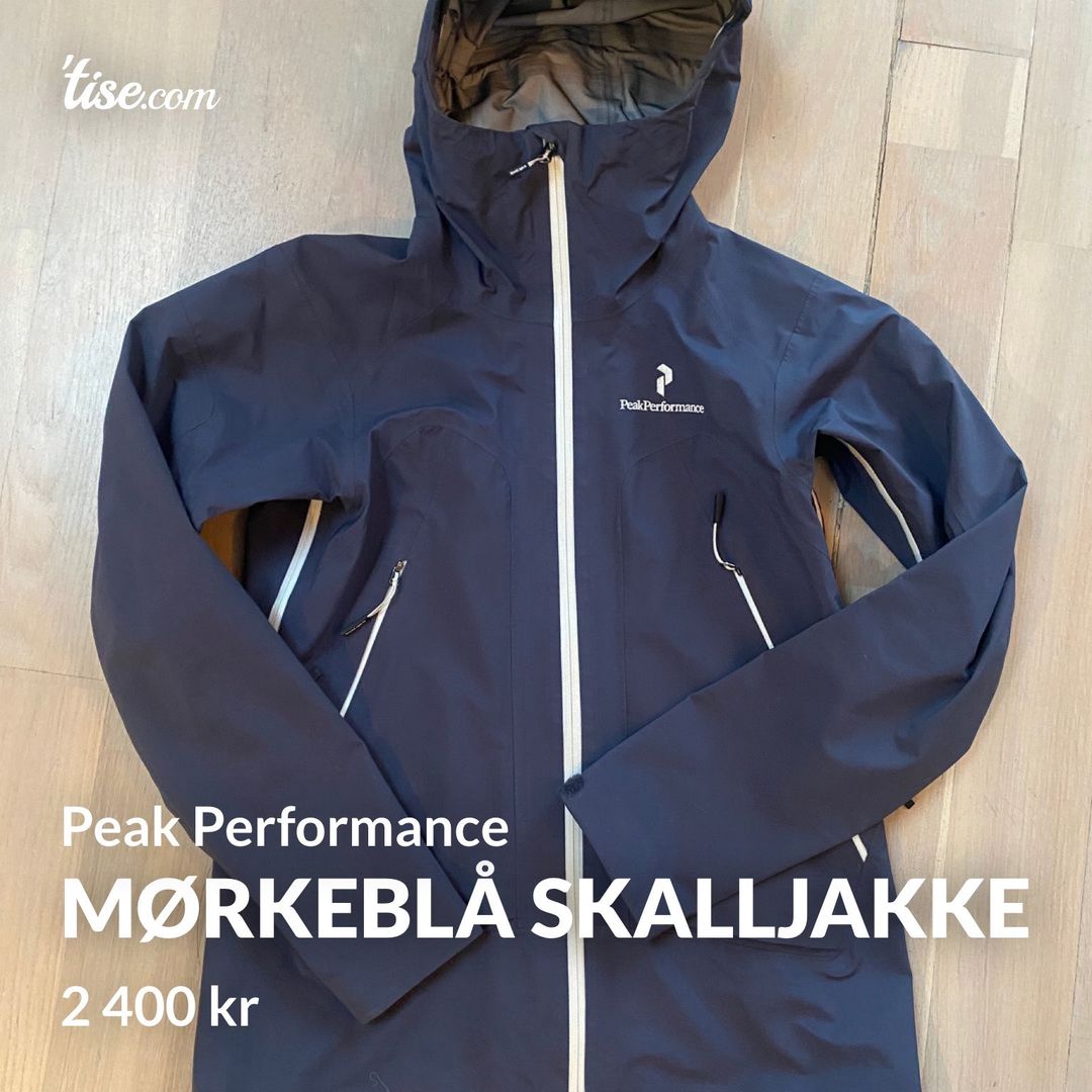 Mørkeblå skalljakke