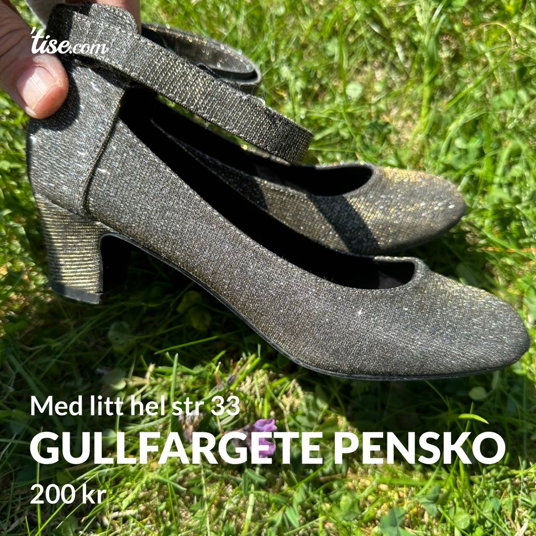 Gullfargete pensko