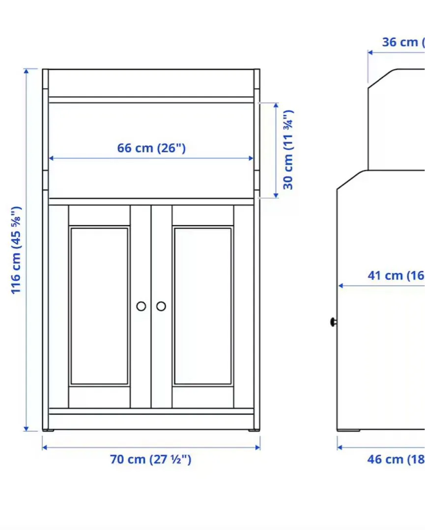 Hauga skap 70x116