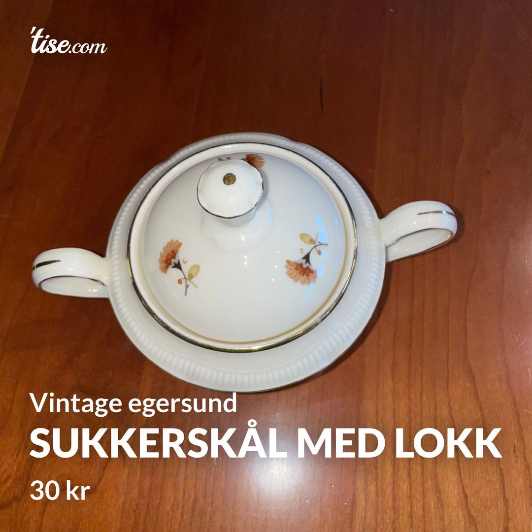 Sukkerskål med lokk