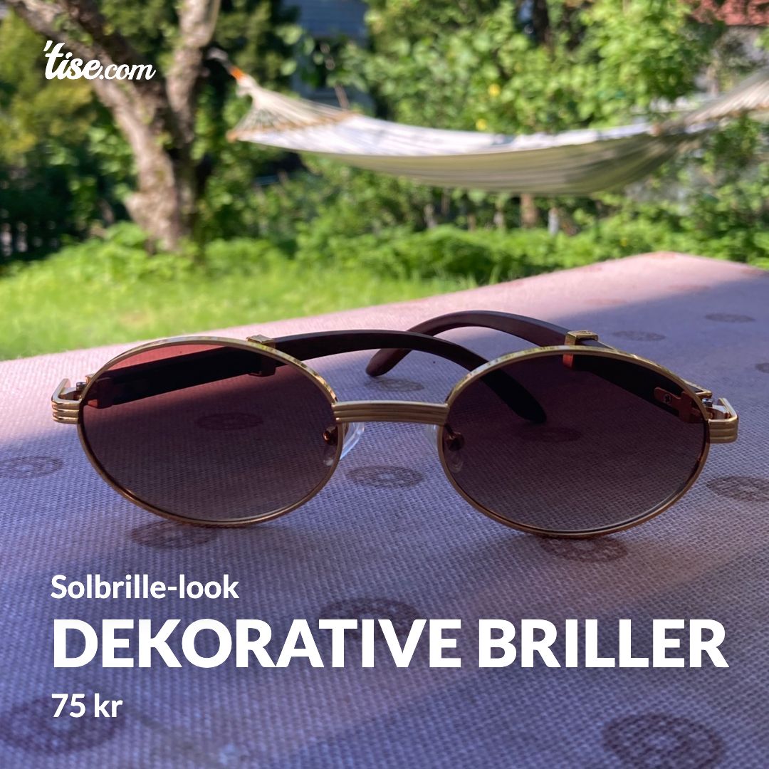 Dekorative briller