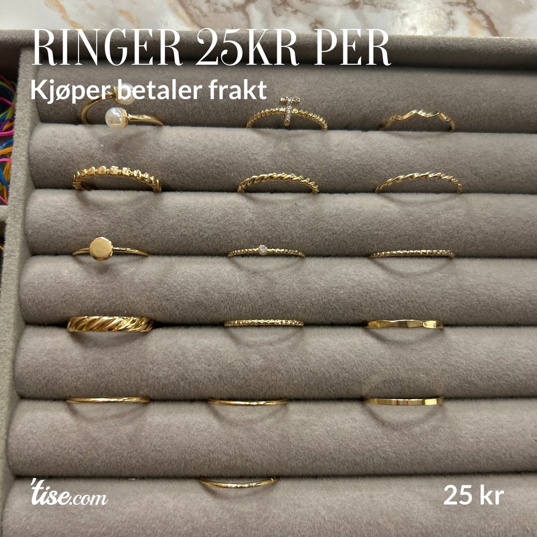 Ringer 25kr per