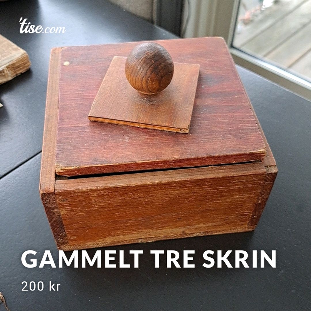 Gammelt Tre Skrin