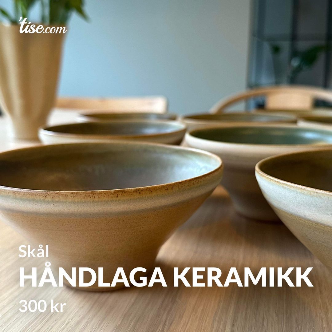 Håndlaga keramikk