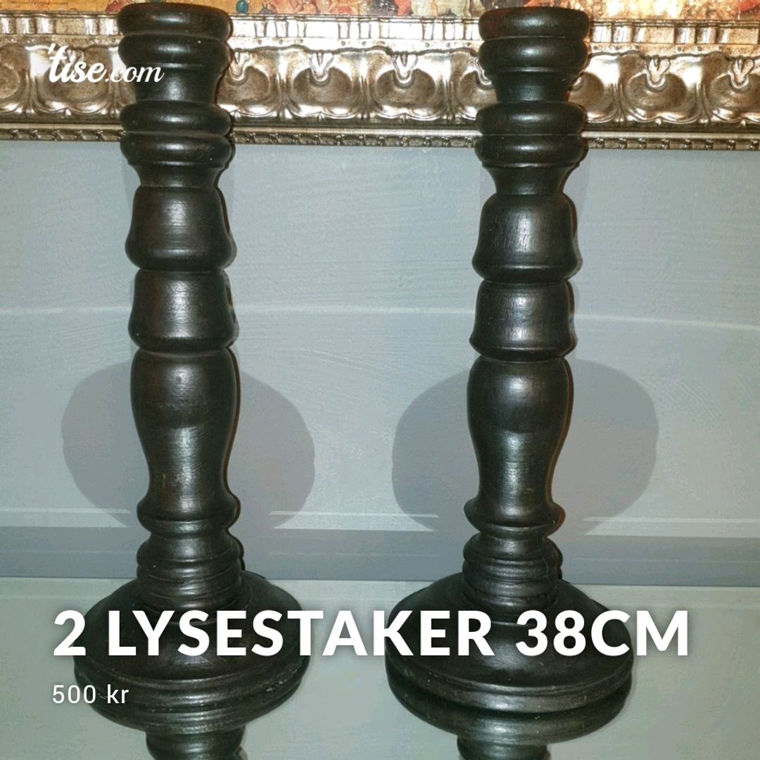 2 Lysestaker 38cm