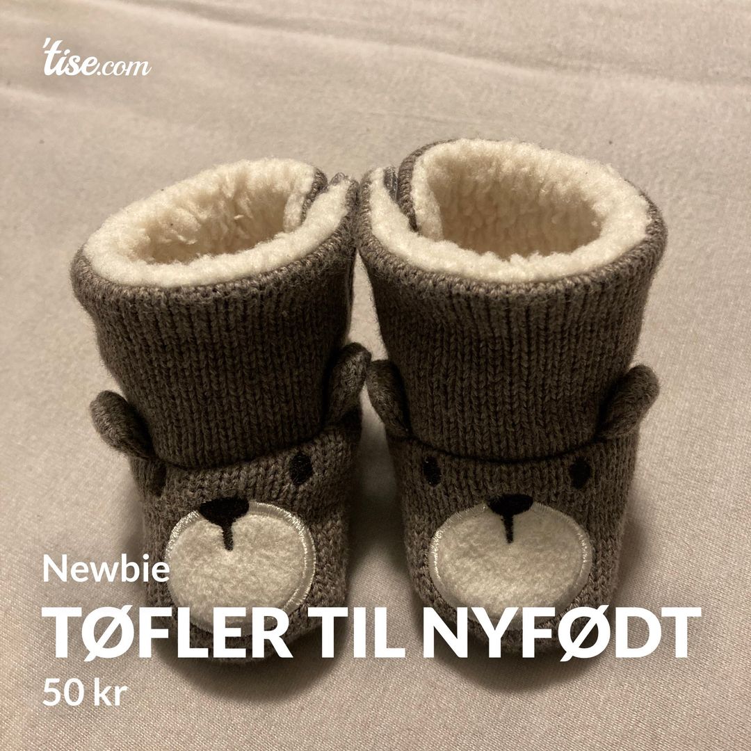 Tøfler til nyfødt