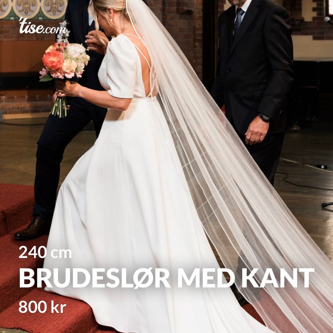 Brudeslør med kant