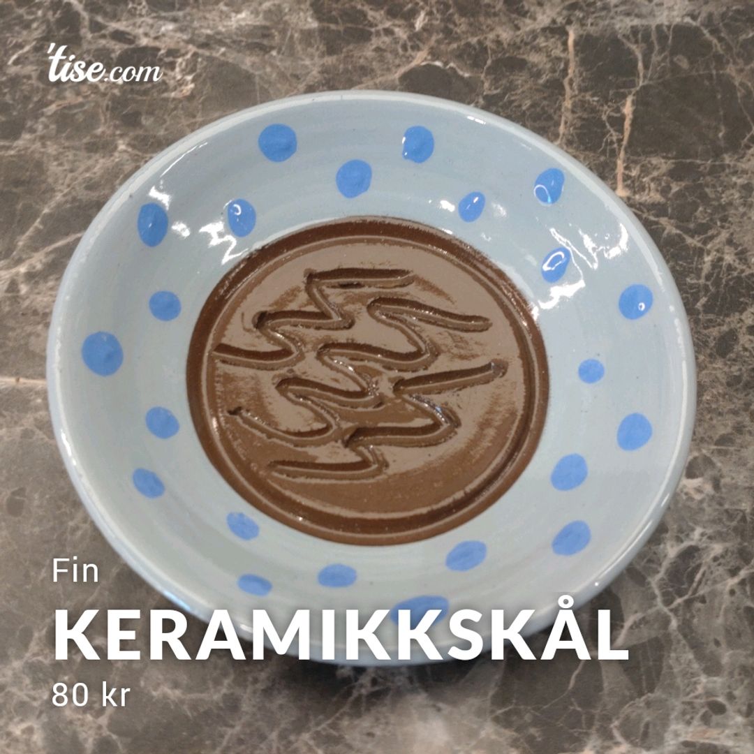 Keramikkskål