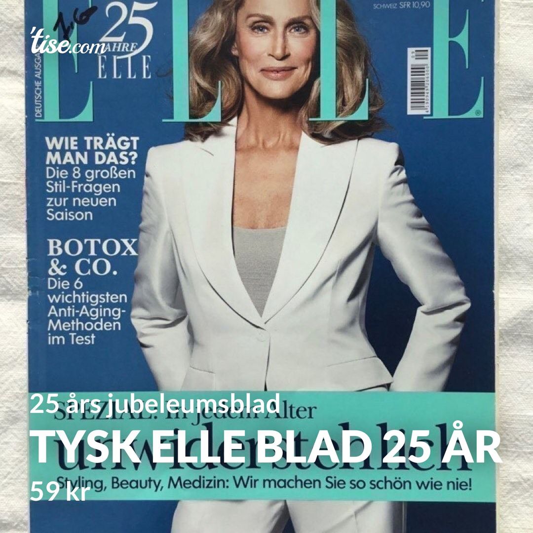 Tysk Elle blad 25 år