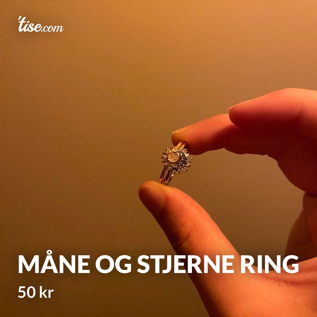 Måne og stjerne ring