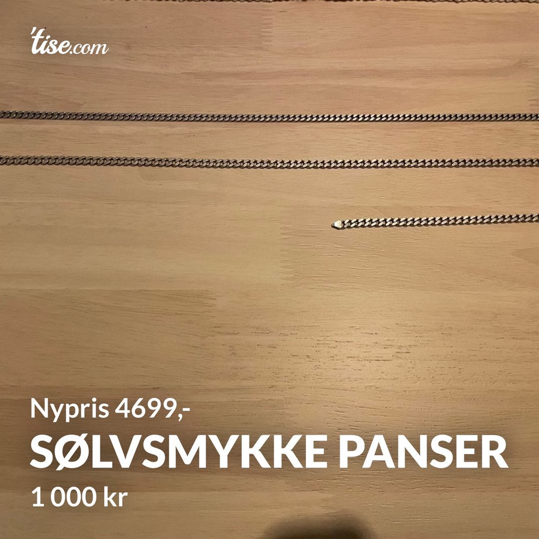 Sølvsmykke panser