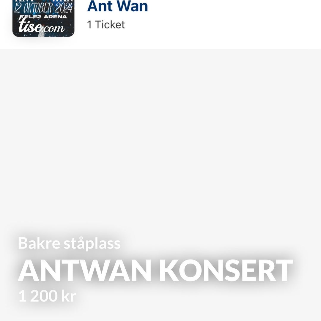 Antwan konsert