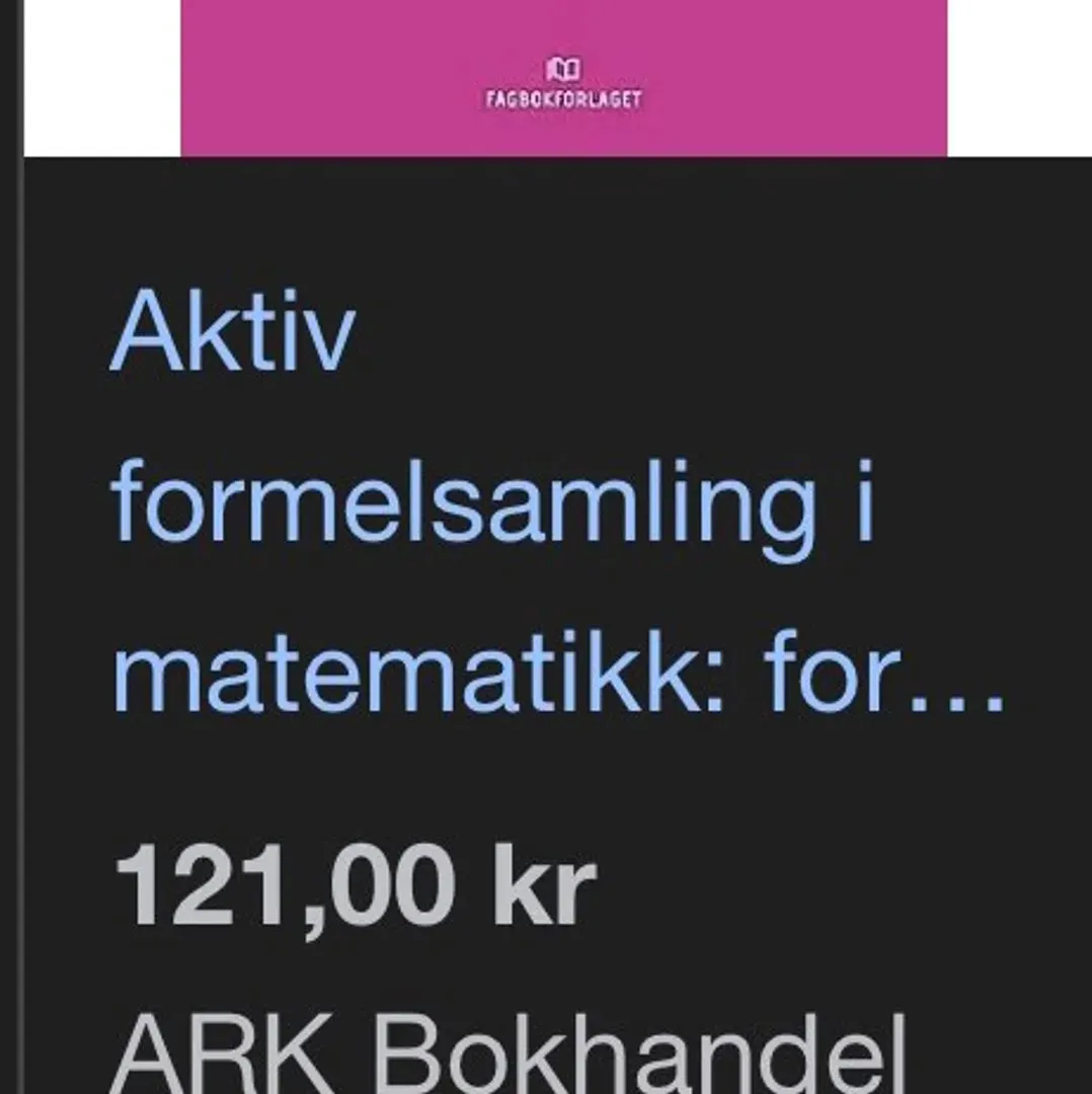 Matematikk Forkurs