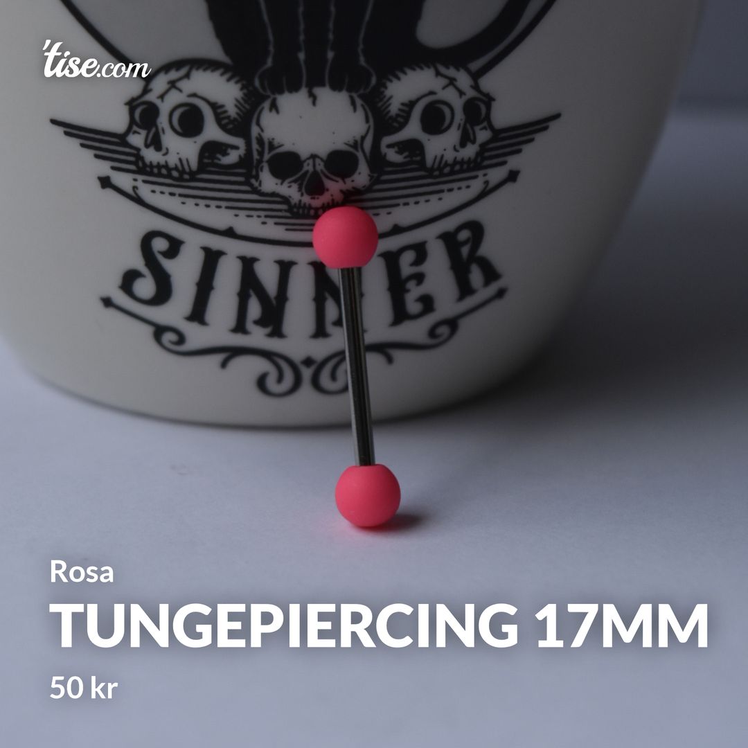 Tungepiercing 17mm