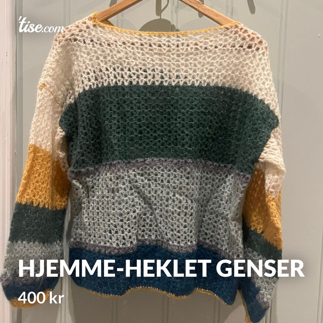 Hjemme-heklet genser