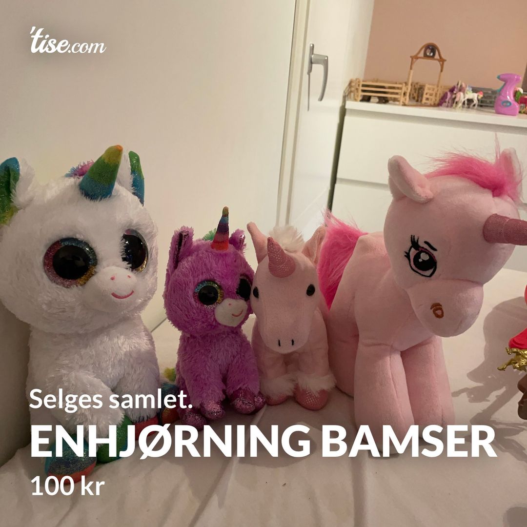 Enhjørning bamser