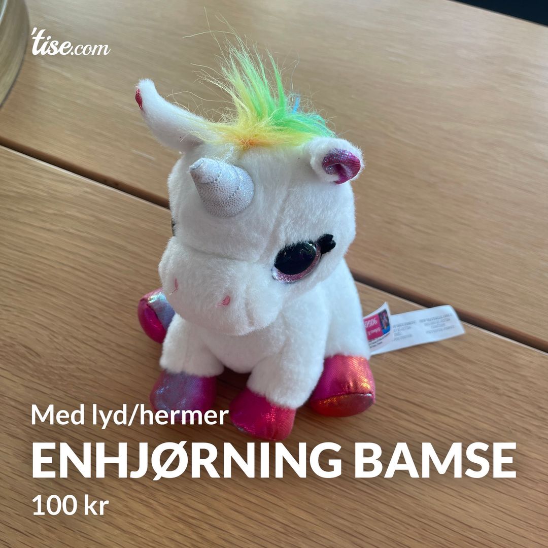 Enhjørning bamse