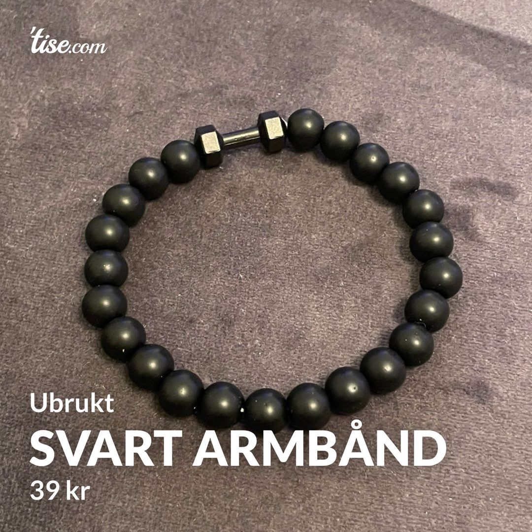 Svart Armbånd