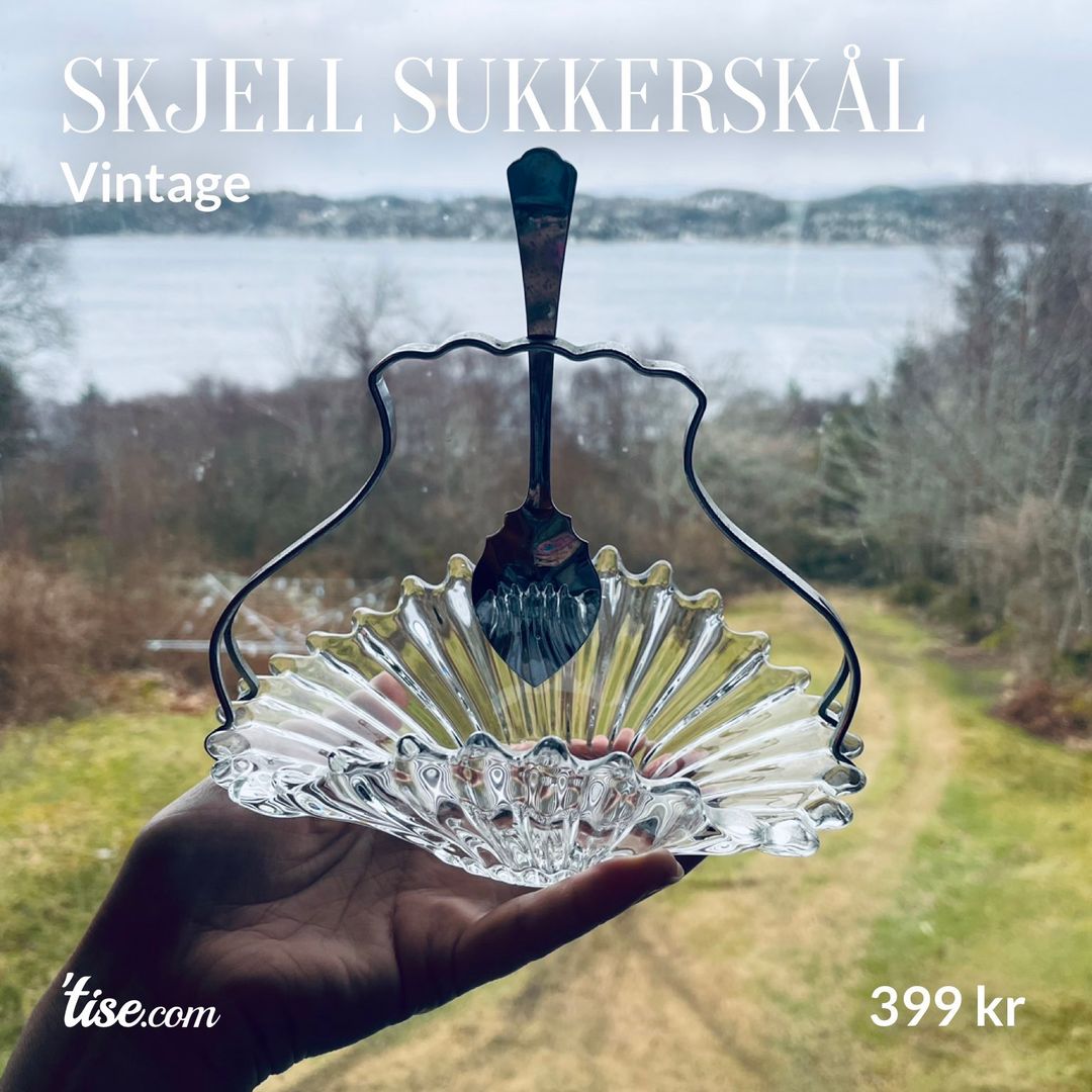 Skjell sukkerskål