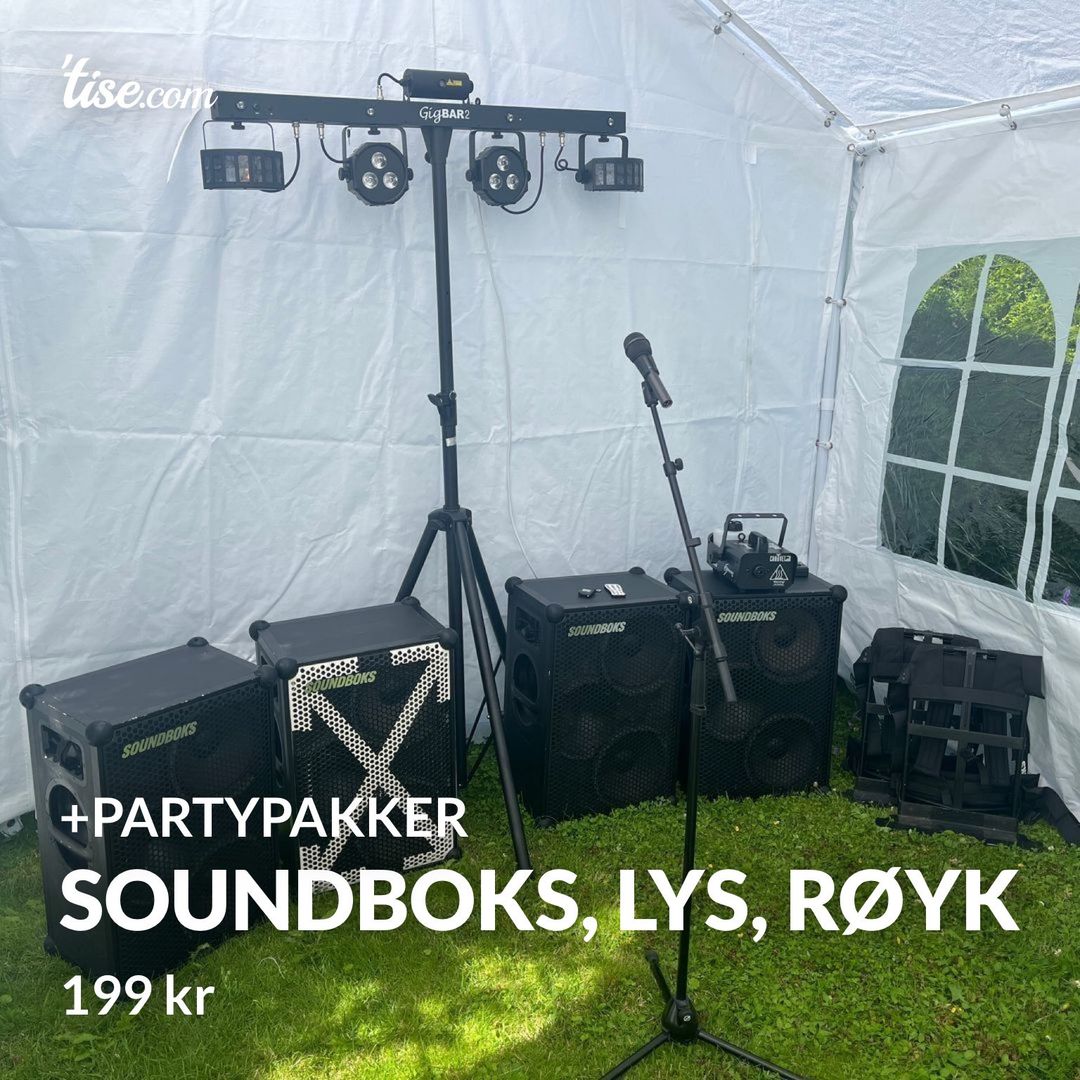 Soundboks lys røyk