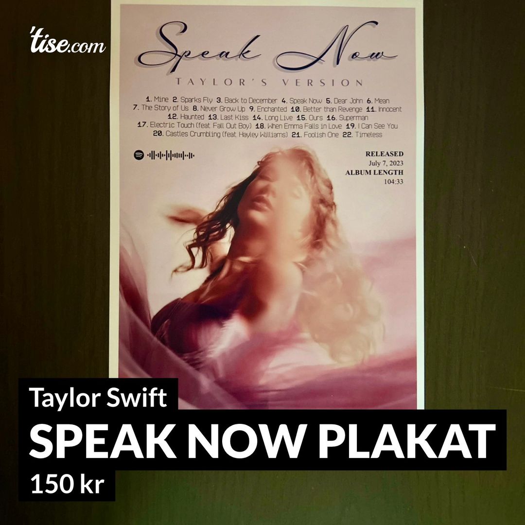 Speak Now plakat