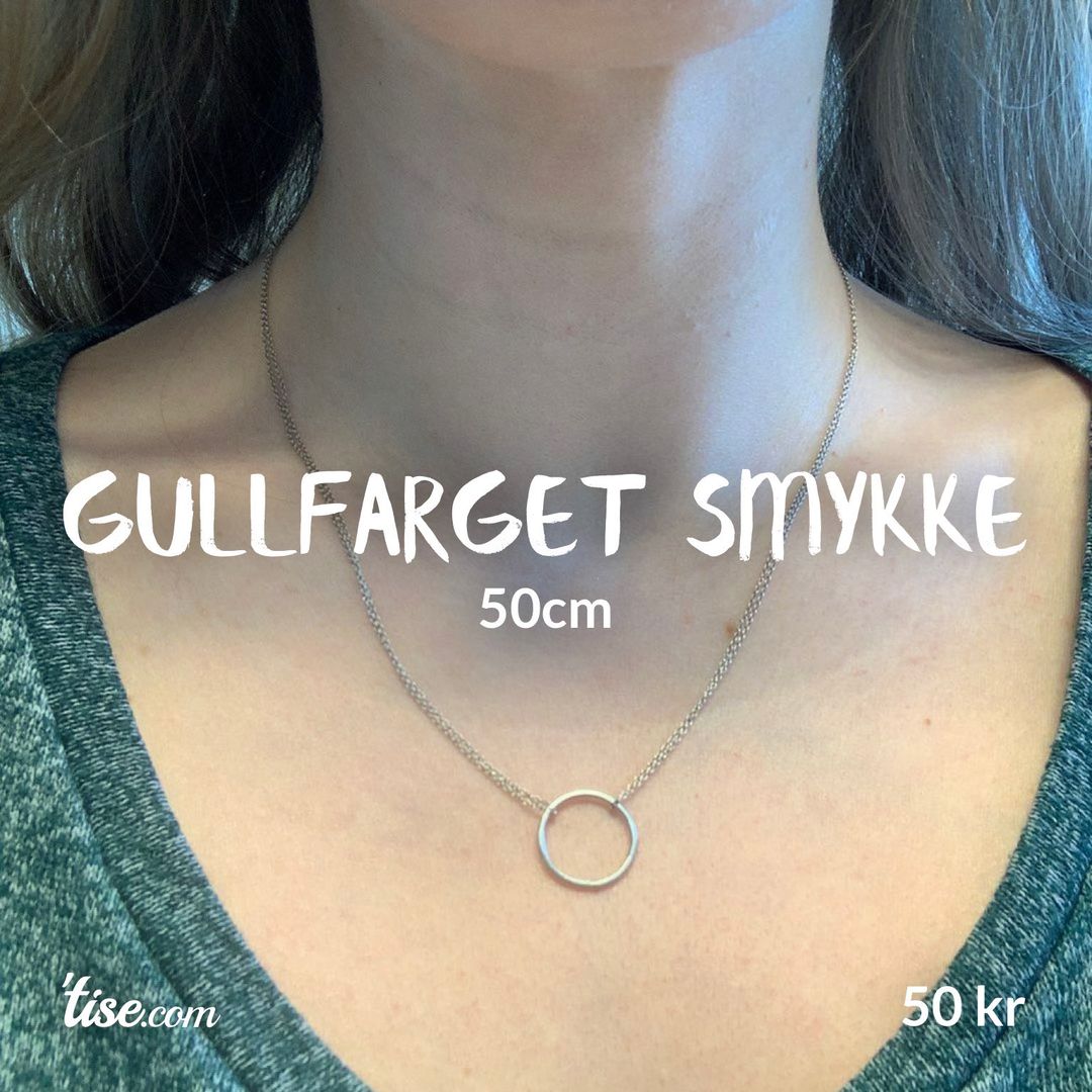 Gullfarget smykke