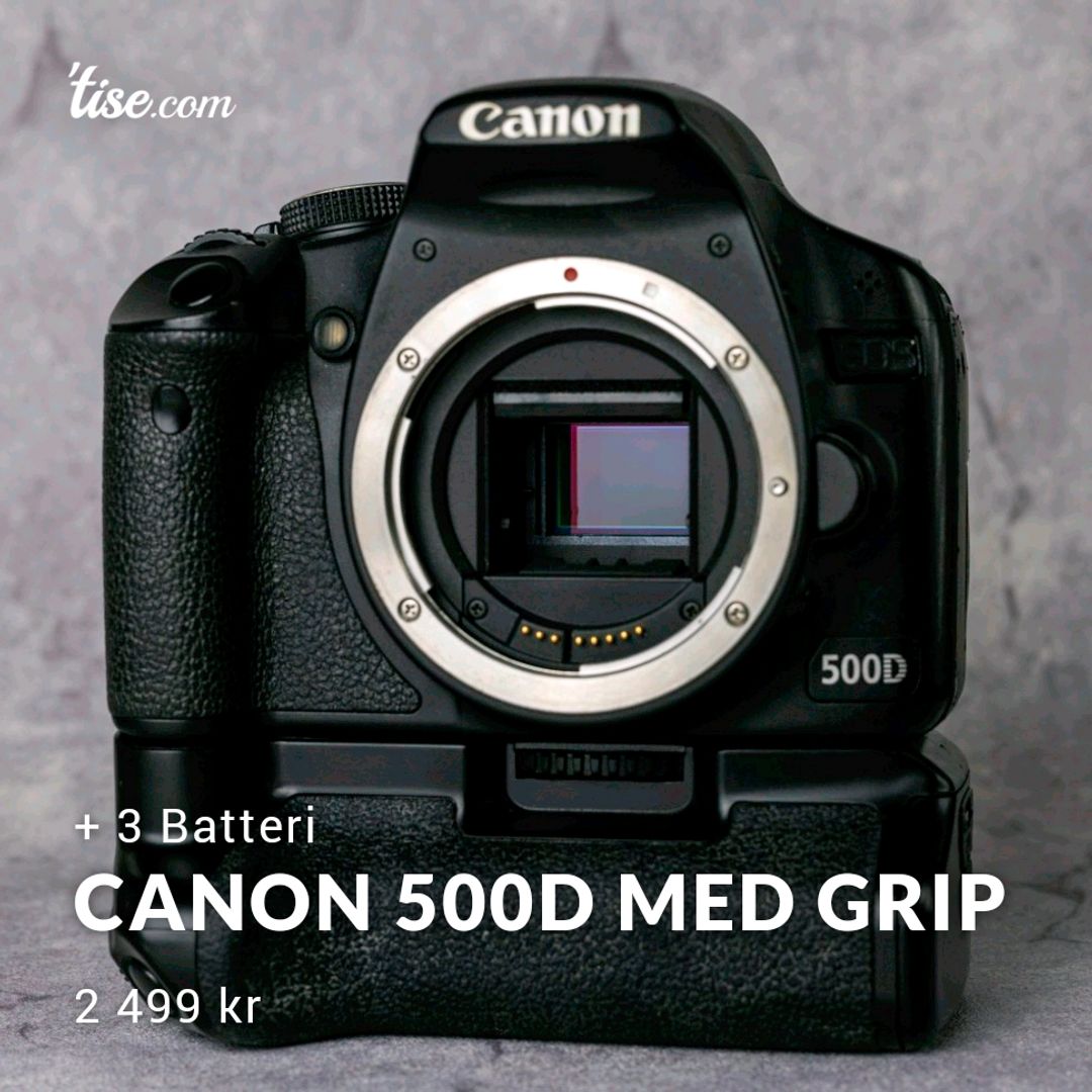 Canon 500D med Grip