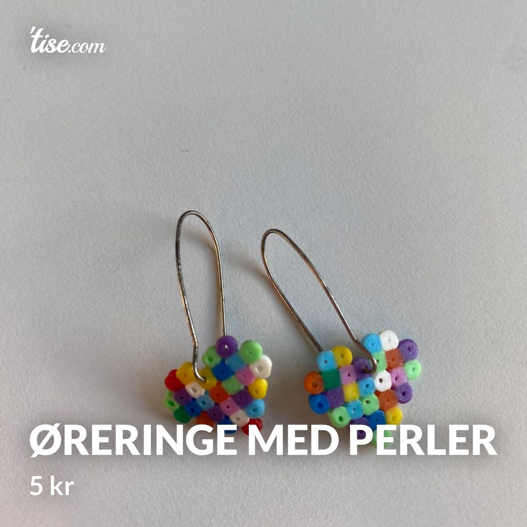 Øreringe med perler