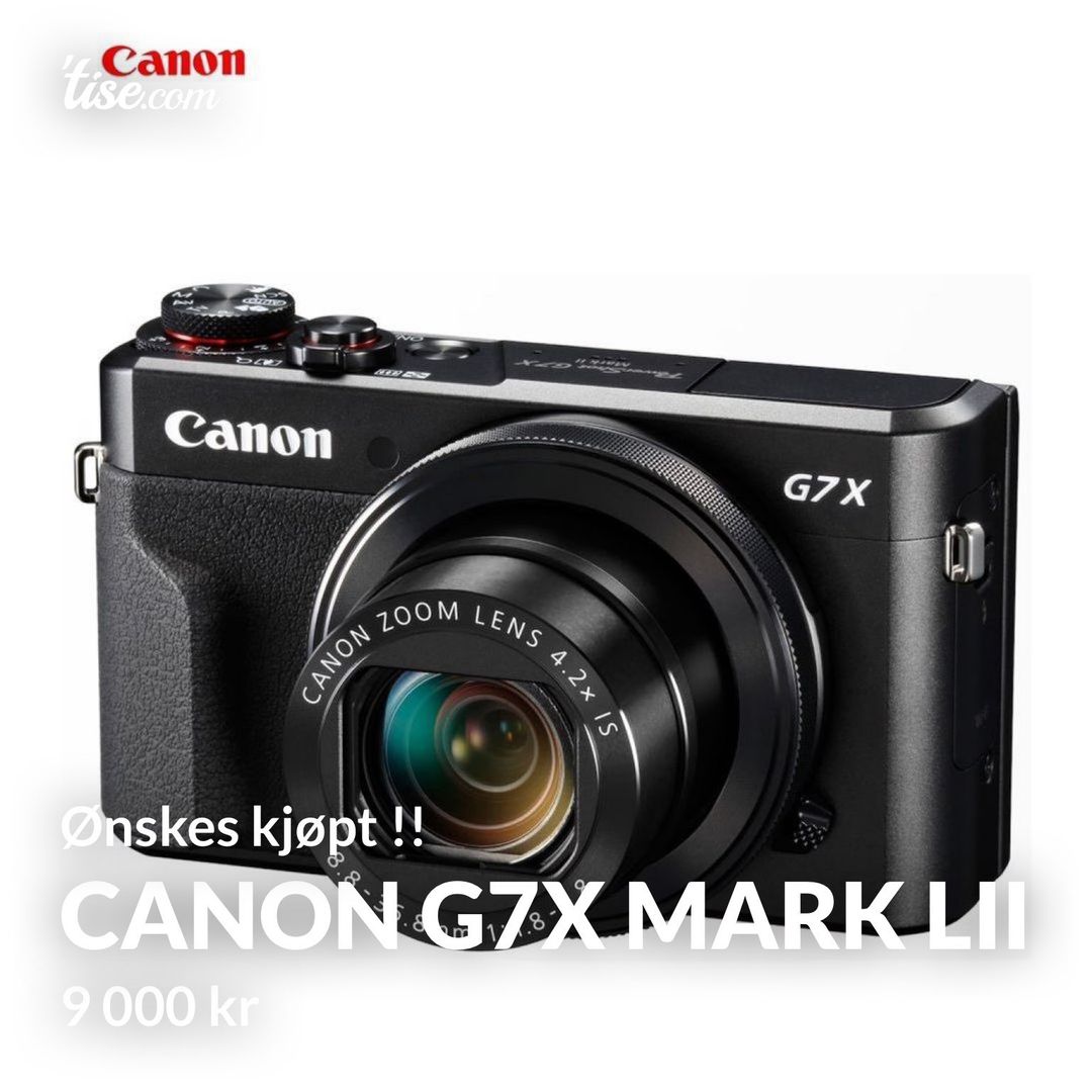 Canon G7X Mark lii