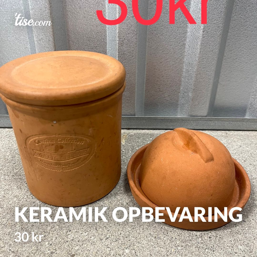 Keramik opbevaring