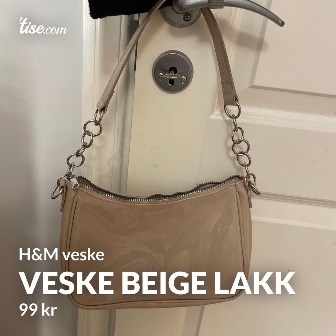 Veske beige lakk