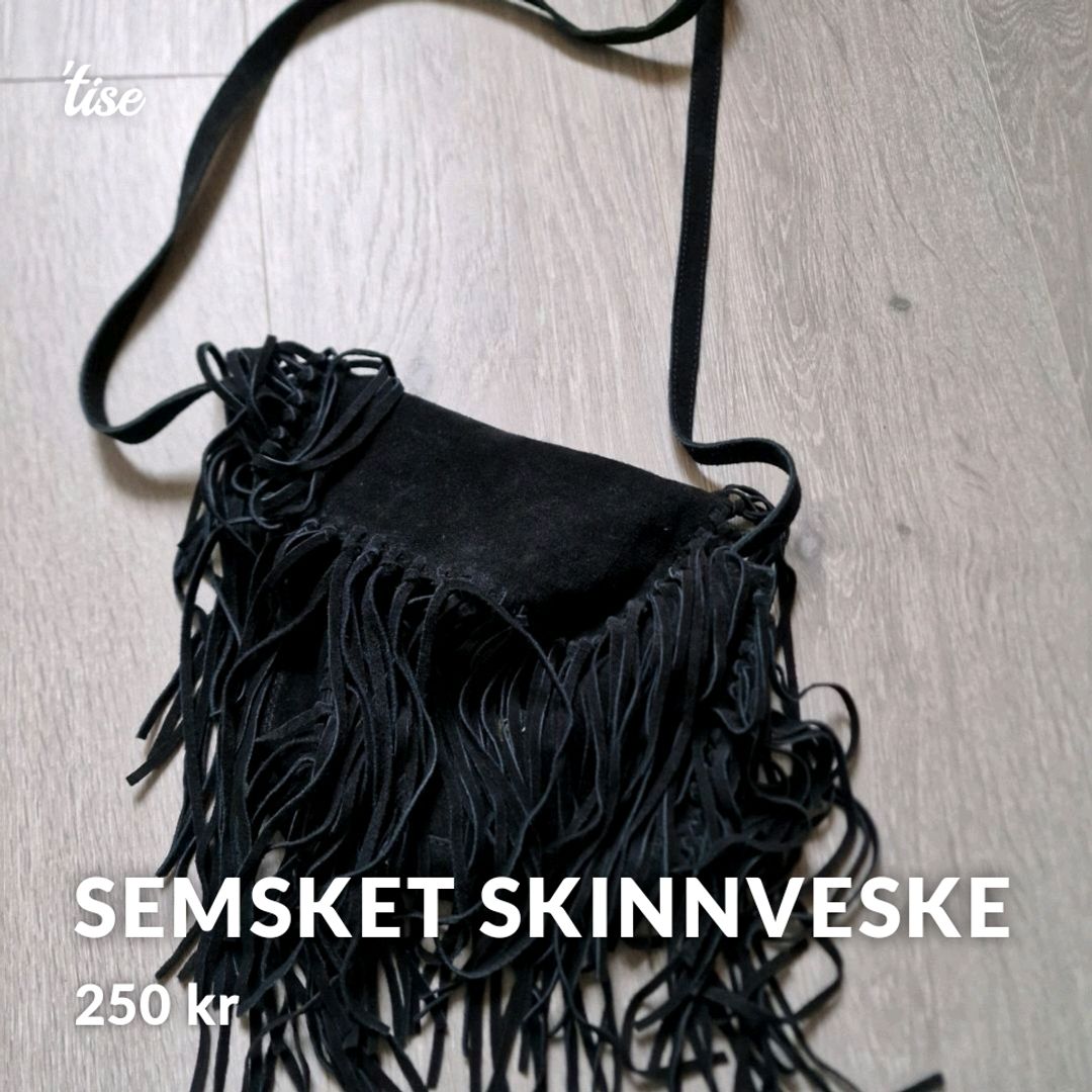 Semsket Skinnveske